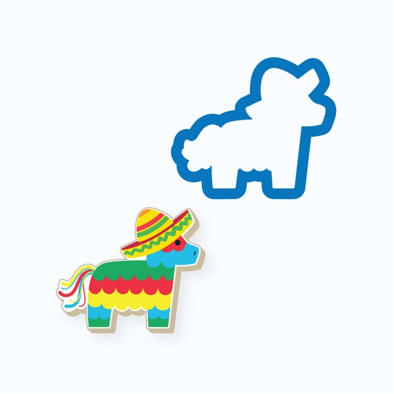Pinata Cookie Cutter | Cinco De Mayo Cookie Cutter | Fiesta Cookie Cutter | Celebration Cookie Cutter | Sombrero Cookie Cutter | FrostedCo Il_570xn