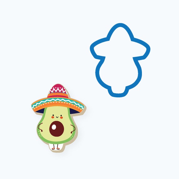 Avocado Cookie Cutter Fruit, Fiesta, Cinco de Mayo, Party