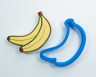 Banana Cookie Cutter | Fruit, Summer, Birthday, Wedding, Shower, Mini, Craft, Fondant, Polymer Clay, Jewelry, Earring, Pottery