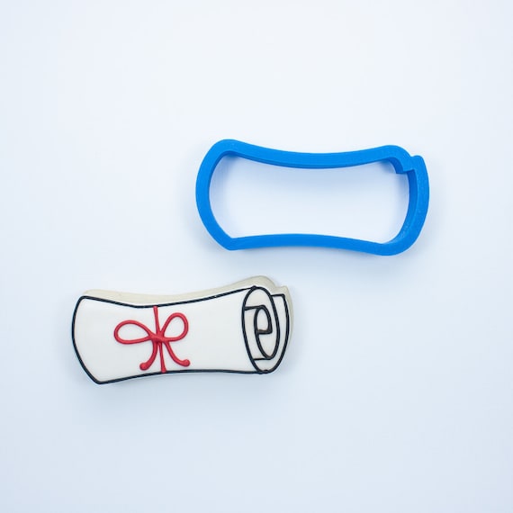 Graduation Diploma Cookie Cutter by Frosted Cookie Cutters Catch My Party