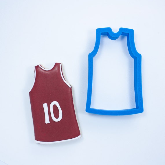 US SELLER!! Basketball Sports Jersey cookie and fondant cutter US SELLER!! Basketball Sports Jersey cookie and fondant cutter