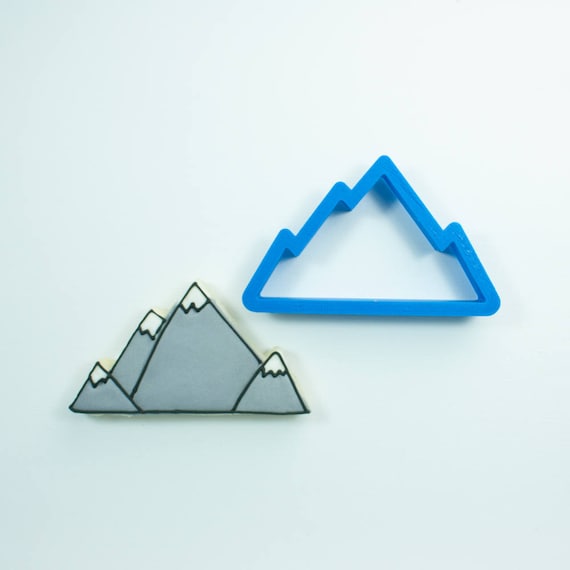 Mountain Range Cookie Cutter | Mountain Cookie Cutter | Hiking Cookie Cutter | Outdoor Cookie Cutter | Nature Cookie Cutter