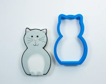 Simple Cat Cookie Cutter | Cat Cookie Cutter | Kitten Cookie Cutter | Custom Cookie Cutters | Unique Cookie Cutters | 3D Cookie Cutters