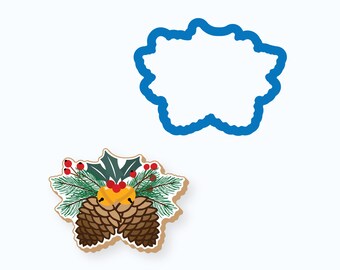 Pine Cones with Greenery Cookie Cutter | Christmas, Winter