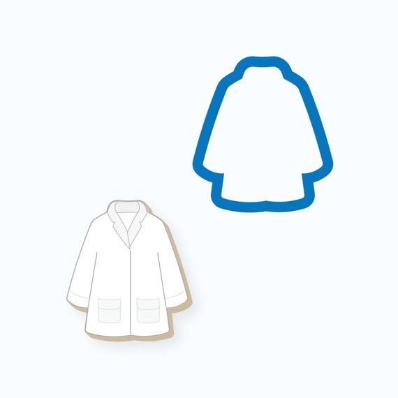 Lab Coat Cookie Cutter | Doctor Cookie Cutter | Coat Cookie Cutter | Medical Cookie Cutter | Hospital Cookie Cutter Il_570xn