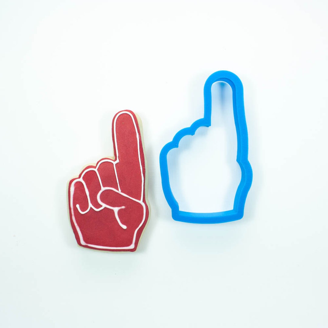 Foam Finger Cookie Cutter Sports Cookie Cutter Basketball Etsy