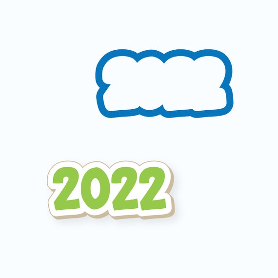 2022 Cookie Cutter | Graduation, Grad, Class of 2022, School, Party, Celebration, Year, Favor, Mini, Fondant, Polymer Clay, Craft, Pottery Il_570xn
