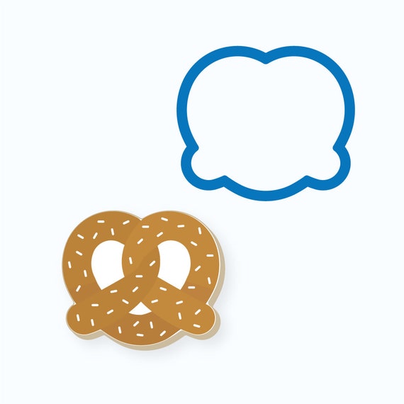Pretzel Cookie Cutter | Snack Cookie Cutter | Food Cookie Cutter | FrostedCo Il_570xn