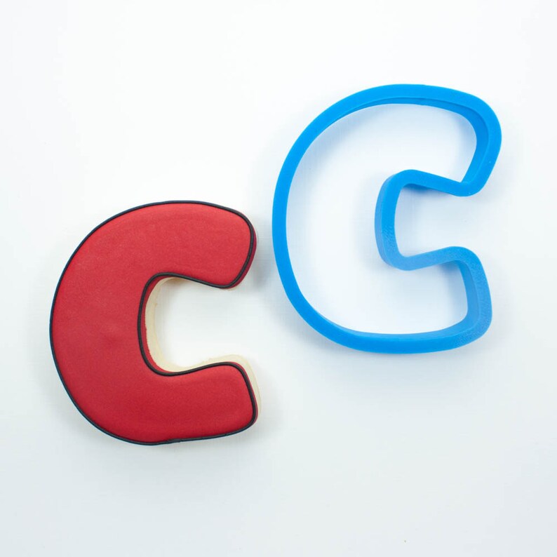 Letter Cookie Cutter Alphabet Lower Case Letter Set Large Etsy