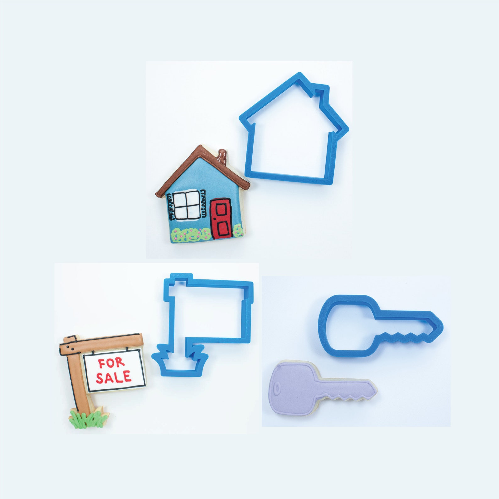 Real Estate Cookie Cutter Set Real Estate Sign House and Etsy
