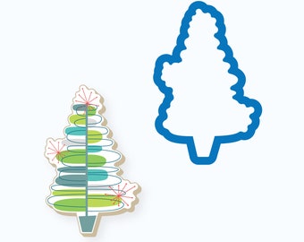 Retro Christmas Tree Cookie Cutter