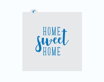 Home Sweet Home Stencil | Home Sweet Home Cookie Stencil | Cookie Stencil | Plaque Cookie Stencil | New Home Cookie Stencil | FrostedCo