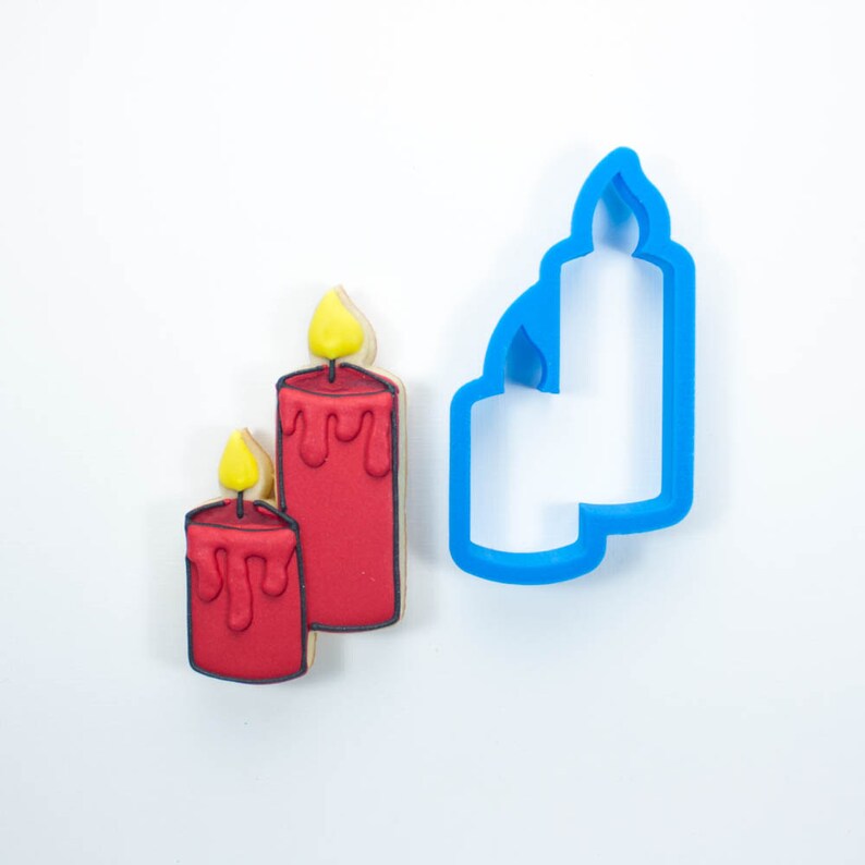 Candles Cookie Cutter Etsy