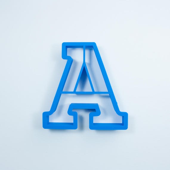 Block Letter A Cookie Cutter Alphabet Cookie Cutters Letter Cookie