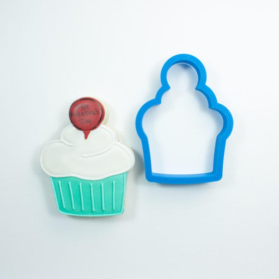 Cupcake with Circle Topper Cookie Cutter | Birthday Cookie Cutter | Cake Cookie Cutter | Mini Cookie Cutter | Cake Cookie Cutter Il_570xn