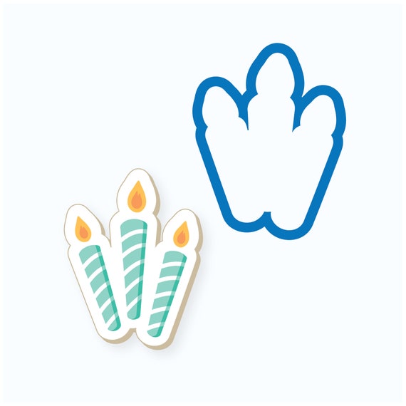 Birthday Cookie Cutter Birthday Candle Cookie Cutter Candle Cookie