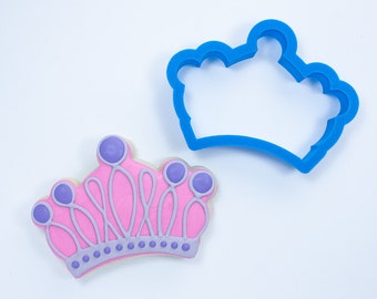 Princess Crown Cookie Cutter | Princess Cookie Cutters | Crown Cookie Cutter | Crown Shaped Cookie Cutter | Mini Crown Cookie Cutter