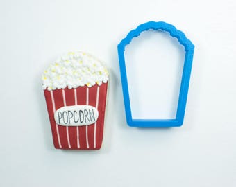 Popcorn Cookie Cutter | Movie Cookie Cutters | Popcorn Bag Cookie Cutter | Oscars Cookie Cutter | Mini Popcorn Cookie Cutters | Frosted.co