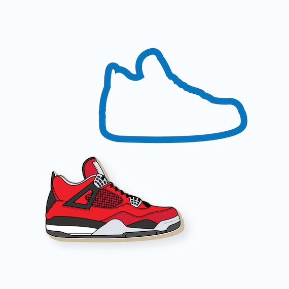 Basketball Shoe Cookie Cutter | Sneaker Cookie Cutter, Athletic Shoe, Sports Shoe, Tennis Shoe