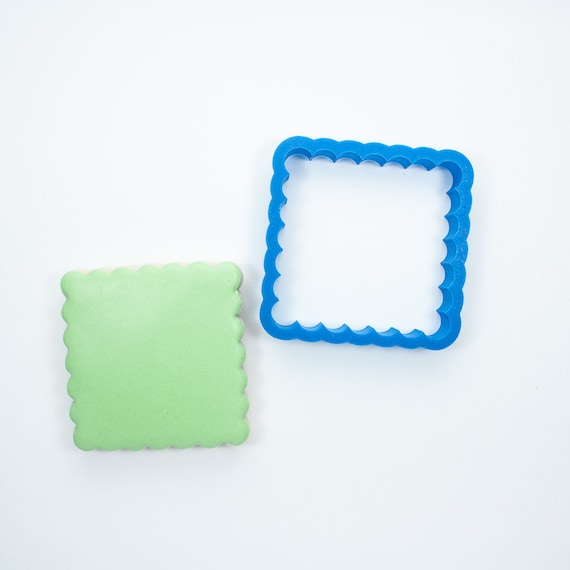 Scalloped Square Cookie Cutter by Frosted Cookie Cutters Catch My Party