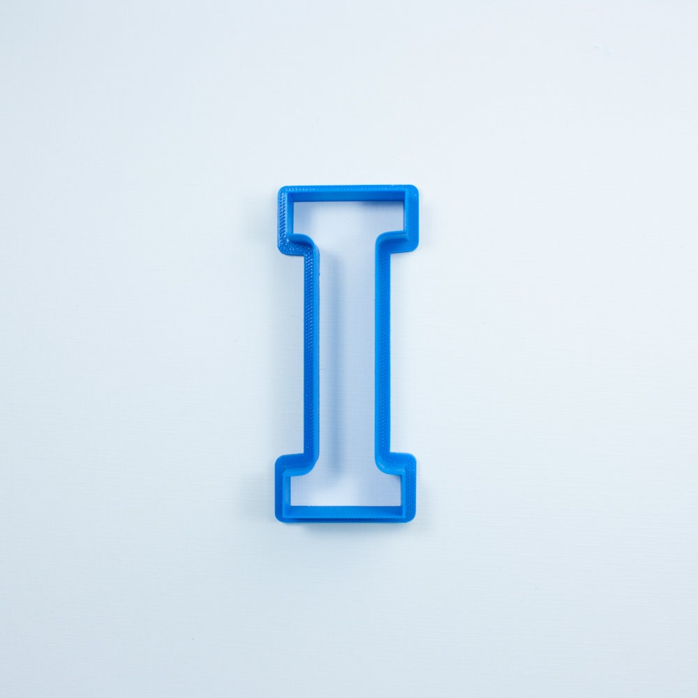 Block Letter I Cookie Cutter Alphabet Cookie Cutters Letter Cookie 