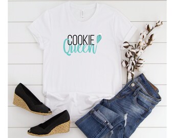 Cookie Shirt | Cookie Queen Shirt | Graphic Tee, Bakers Gift, Baking Cookies Shirt, Baking Shirts, Cute Shirt, Hat, Hoodie, Sweatshirt