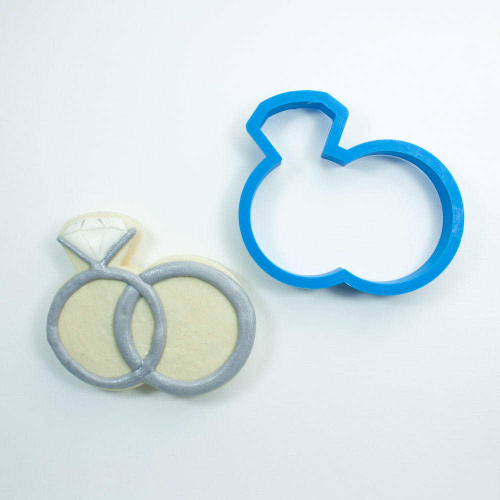 Wedding Rings Cookie Cutter His and Hers Rings Ring