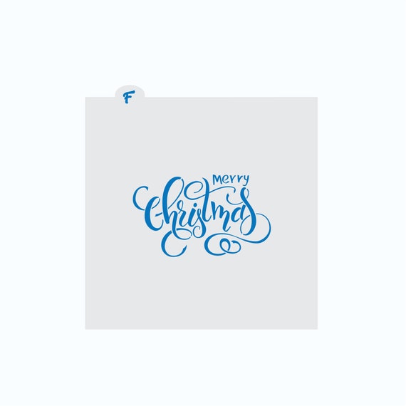 Christmas Stencil | Merry Christmas, Winter, Holiday, Cookie Stencil, Craft Il_570xn