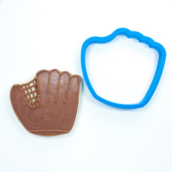 Baseball Glove Cookie Cutter by Frosted Cookie Cutters Catch My Party
