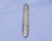 Antique Art Nouveau French Solid Silver Sewing Needle Case Etui Holder