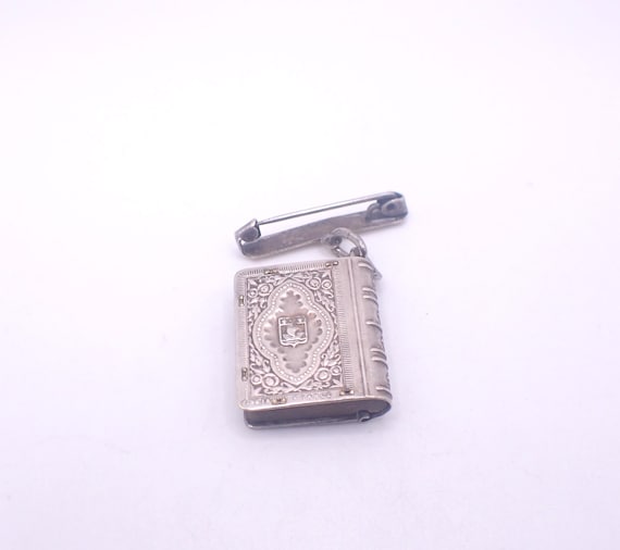 Antique Souvenir Book Brooch Pin Eiffel Tower La Tour Eiffel Fob Pendant Charm Miniature Collectable Paris View 2