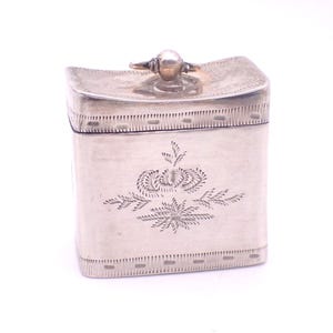 Antique Dutch Silver Loderein Peppermint Spice Pill Snuff Box Hallmarked Unusual 1834