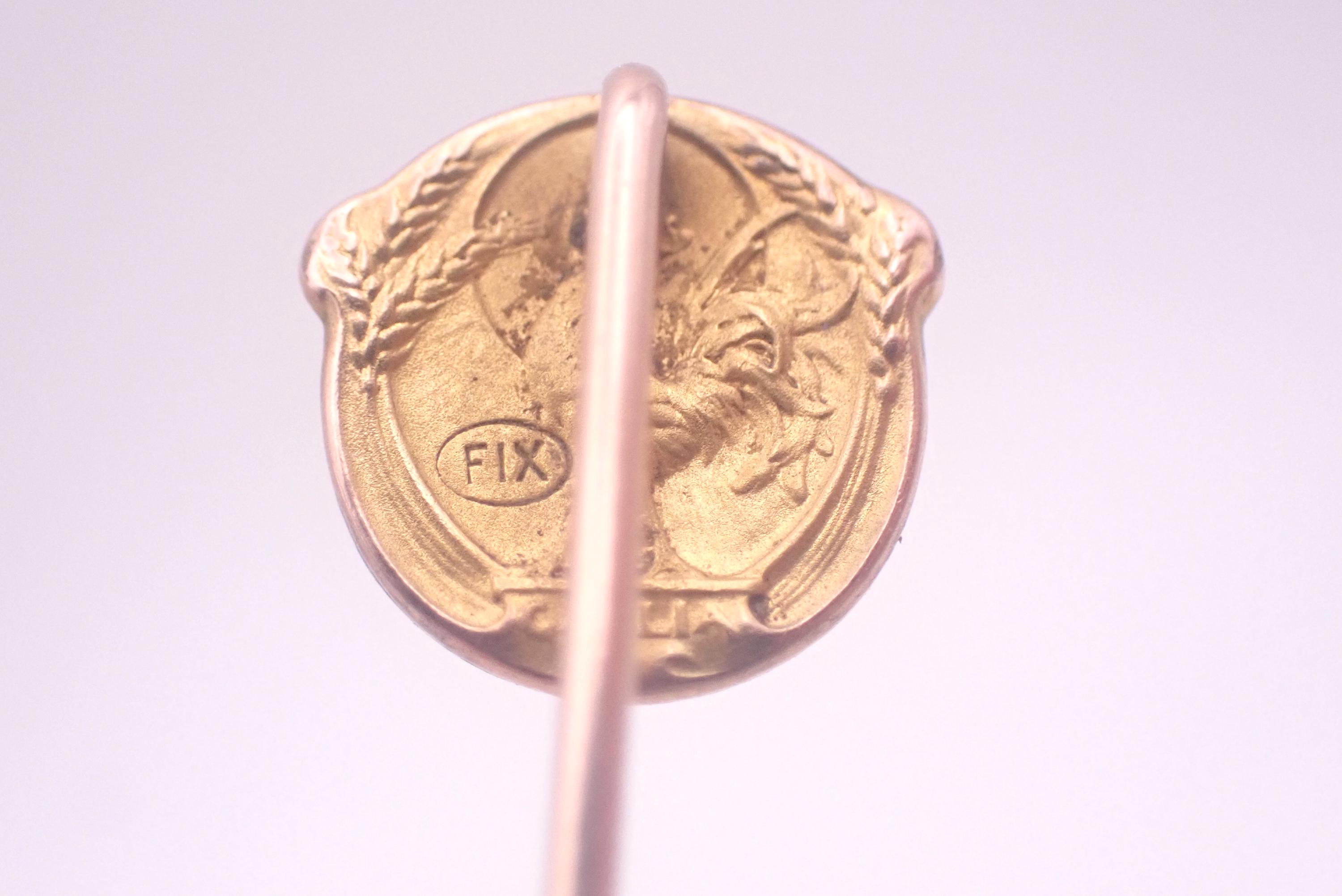 Broche Ancienne Vercingétorix Par Becker - Or FIX (plaqué Or Multicouche), Marque Gallia, Occasion