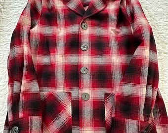 Vintage Pendleton wool plaid shirt jacket