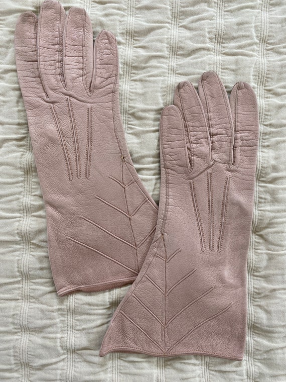 Antique vintage leather ladies' gloves - image 5