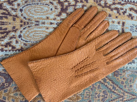 Antique vintage leather ladies' gloves - image 7