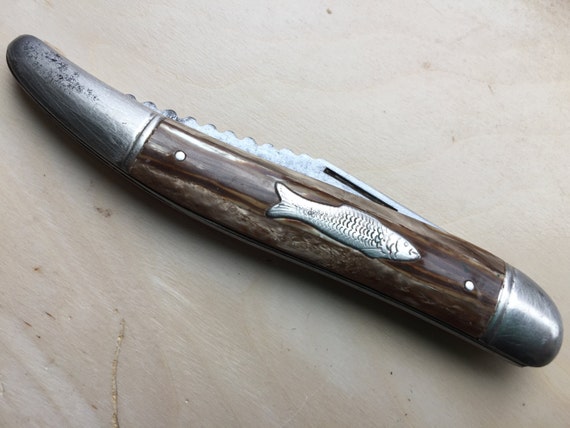 Vintage Knife, Imperial Knife Company, Fish Scaler -  Israel