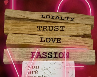 Etched Love Palo Santo Set