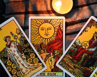 Past Present Future Tarot 3 Card Reading by Dymphna from Bespell & Co.
