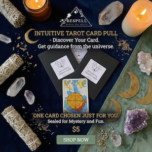 Intuitive Mystery Tarot Card Pull (Single Card)
