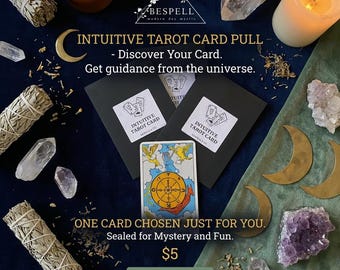 Intuitive Mystery Tarot Card Pull (Single Card)