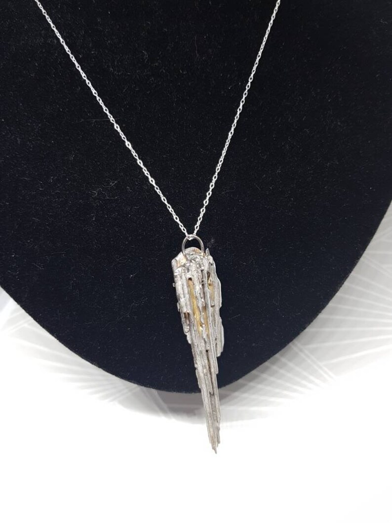 925 sterling silver pendant Solid silver spaghetti cast shard Spaghetti casting heavy chunky jewelry wearable art statement jewellery
