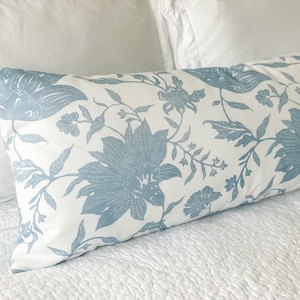 Indoor/ Outdoor Serena & Lily Performance Deauville Pillow Cover, Coastal Pillow, Floral Pillow, Grandmillenial, Designer, Decorative Pillow