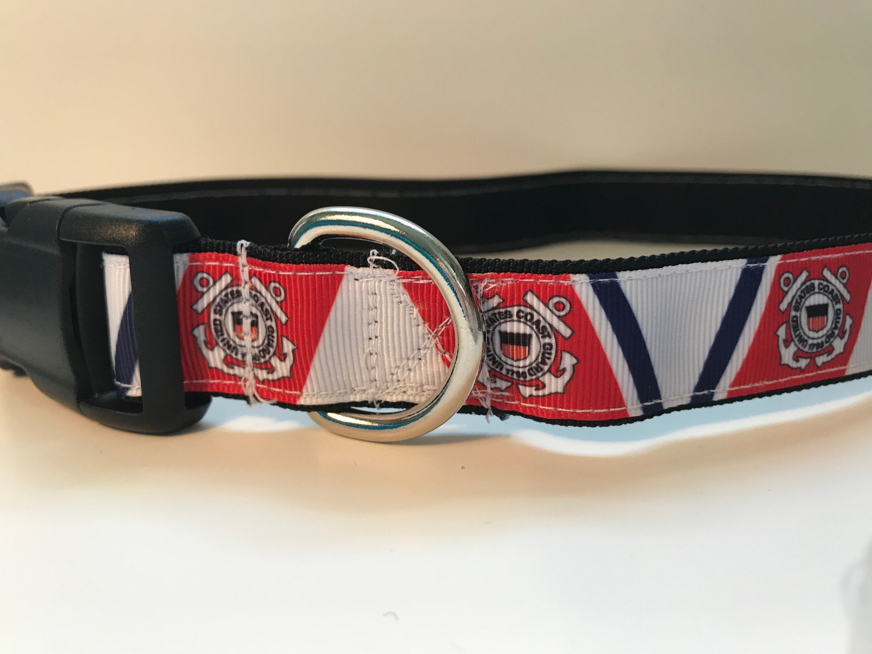 Coast guard dog collar pet collar leash adjustable Etsy