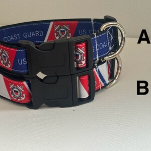 Collier réglable pour chien garde-côtes, été, États-Unis, lac, océan, Michigan, dolledupdoggie