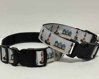 Lighthouse dog collar, lakes, Great Lakes, summer, Michigan, dolledupdoggie