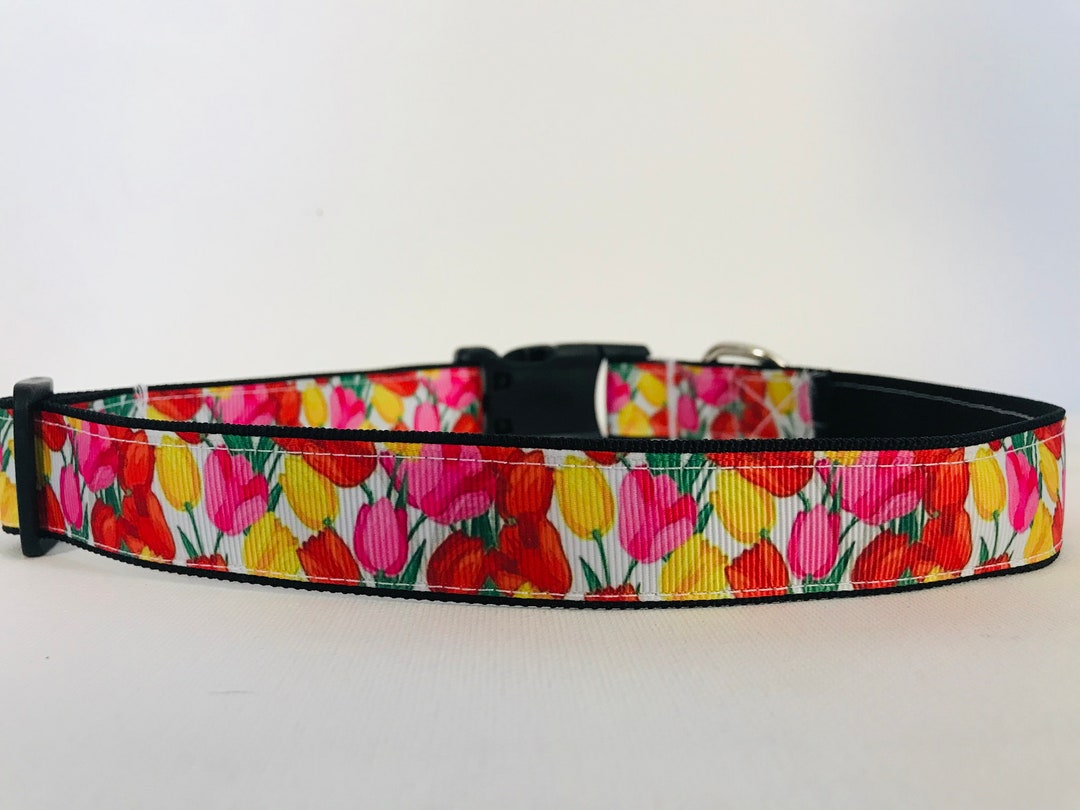 Tulip Dog Collar, Spring Time Made in the USA Etsy