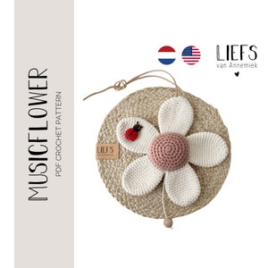 PDF crochetpattern Musicflower with spring en summer mini&#39;s | haakpatroon Muziekbloem met lente en zomer mini&#39;s  ENG/ NL | Amigurumi |