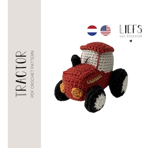 PDF Haakpatroon Tractorrammelaar | Haakpatroon tractor / trekker rammelaar ENG en NL | Amigurumi | haken |