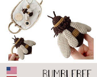 PDF haakpatroon Hommel NL | Haakpatroon Hommel NL | amigurumi | haak | rammelaar | muziekmobiel | rammelaar